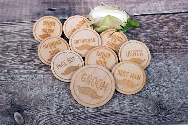 custom badges groomsmen