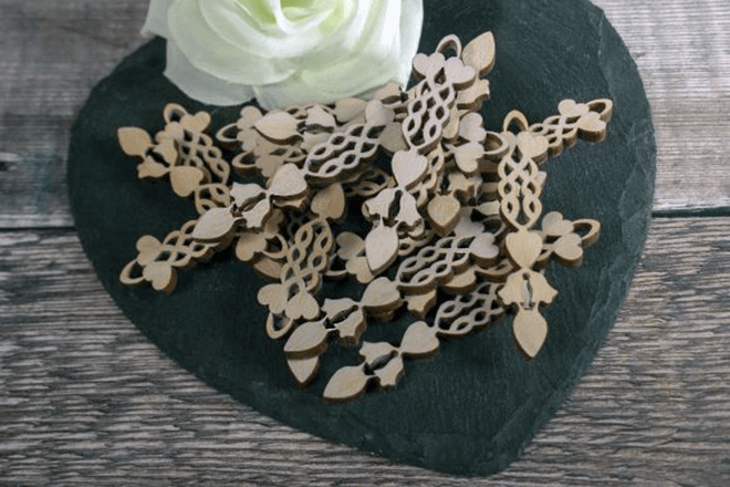mini welsh love spoon wedding favours